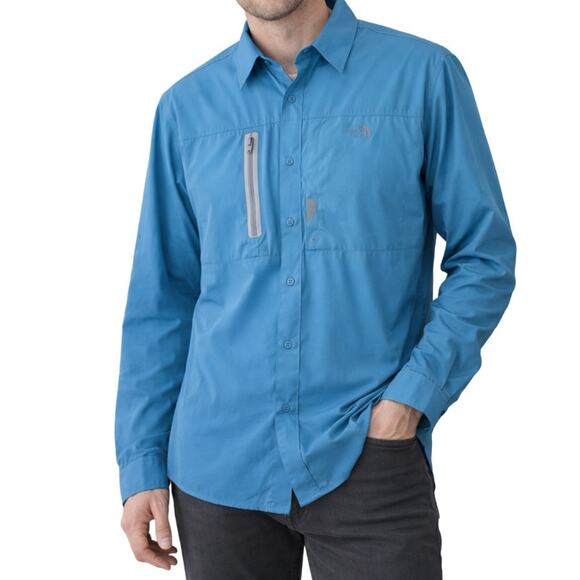 L.L. Bean Other - L.L.Bean Performance Long Sleeve Button Down Shirt in Turquoise Men’s Large Reg.